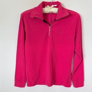 Women's Metropolis Pink V-Neck Ski Fleece Sweater